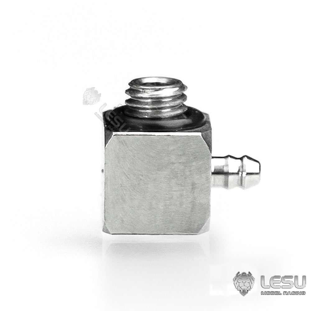 LESU M3 Stainless Steel Nozzle for RC Truck Construction Vehicles Excavator Loader Model 2x1mm Hydraulic Pipe Hose Part