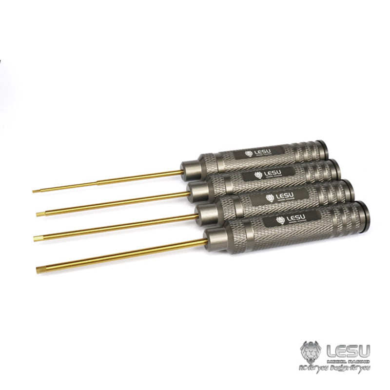 LESU Model Metal Screw Driver Tool Set Allen Screwdriver For 1/14 RC Tractor Truck Tamiya Car