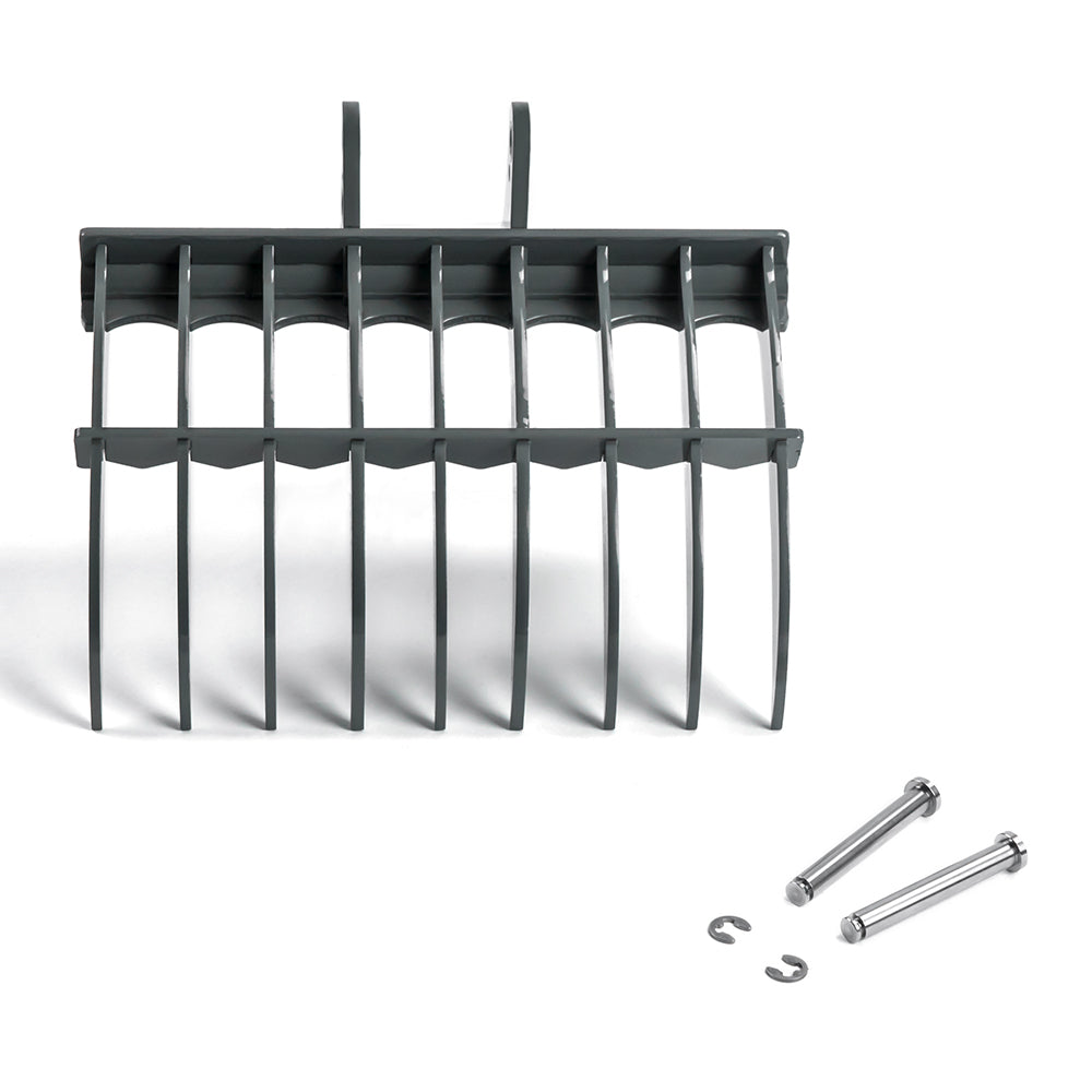 LESU Metal Stainless Nail Rake Bucket for 1/14 RC Hydraulic Excavator ET35 Remote Digger Upgraded Parts