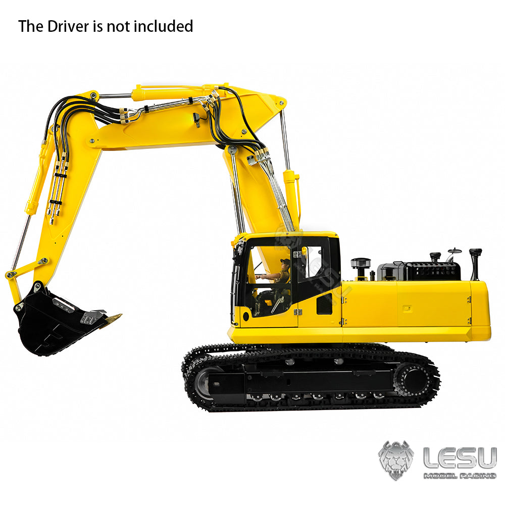 LESU 1/14 RC Hydraulic Painted Excavators 3 Arms Digger Model PC360 Electric Kits W/ Light Motor Servo ESC Upgrade Accessories