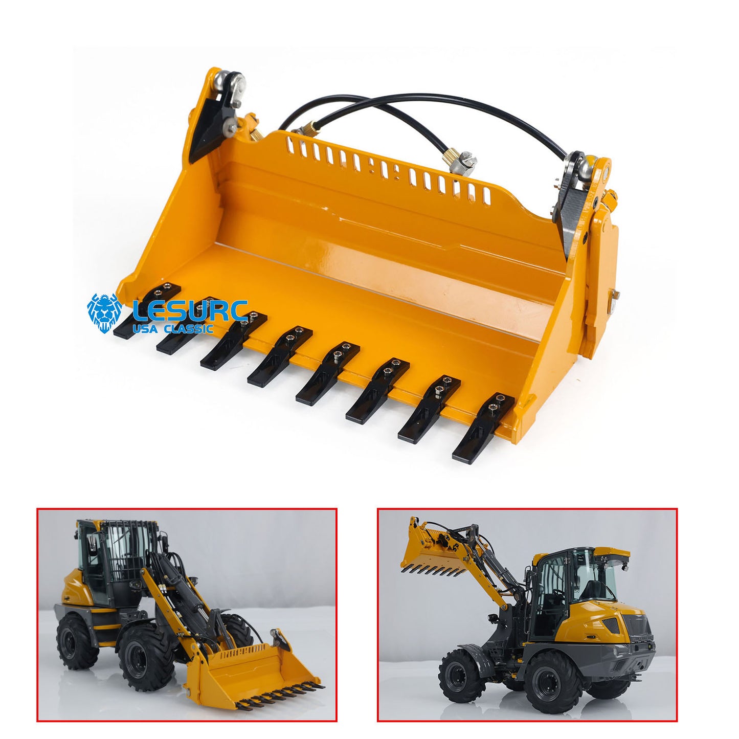 Metal Openable Bucket Fork for LESU 1/14 RC Hydraulic Loader Radio Control Car AOUE MCL8 Model DIY Parts Accessories KIT