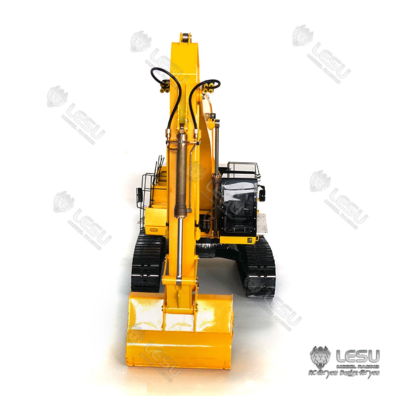 LESU 1/14 374 374F Hydraulic Excavator W/ Light Systeam Servo Motor ESC Optional Accessories Metal Grab Hammer Ripper Bucket