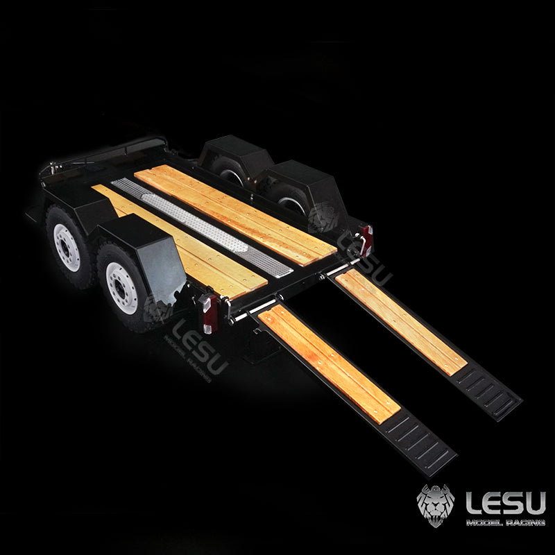 Metal Trailer Plate For 1/14 LESU Skid Steer Loader A0008 B0008 Model RC Hydraulic Cars Model