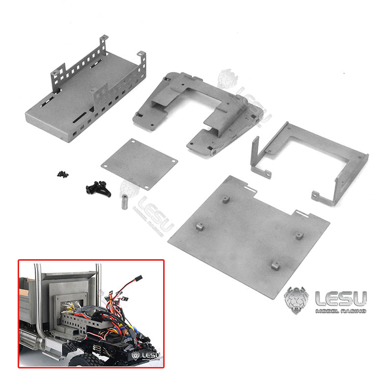 LESU Metal Spare Part Battery Compartment Exhaust Pipe Suitable for American Tractor Truck Cars DIY Accessory