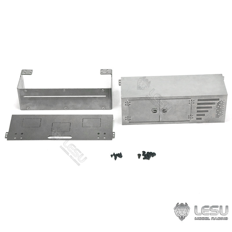 LESU Metal Spare Part Air Tank Oil Tank Spotlight Toolbox for 1/14 RC DIY Tractor Truck Trailer Dumper Vehicle