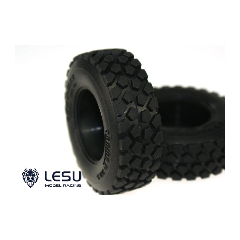 US STOCK 1Pair LESU Spare Part Rubber Tires Spare Parts Suitable for TAMIYA Radio Controlled 1/14 RC Tractor Truck Model DIY Cars