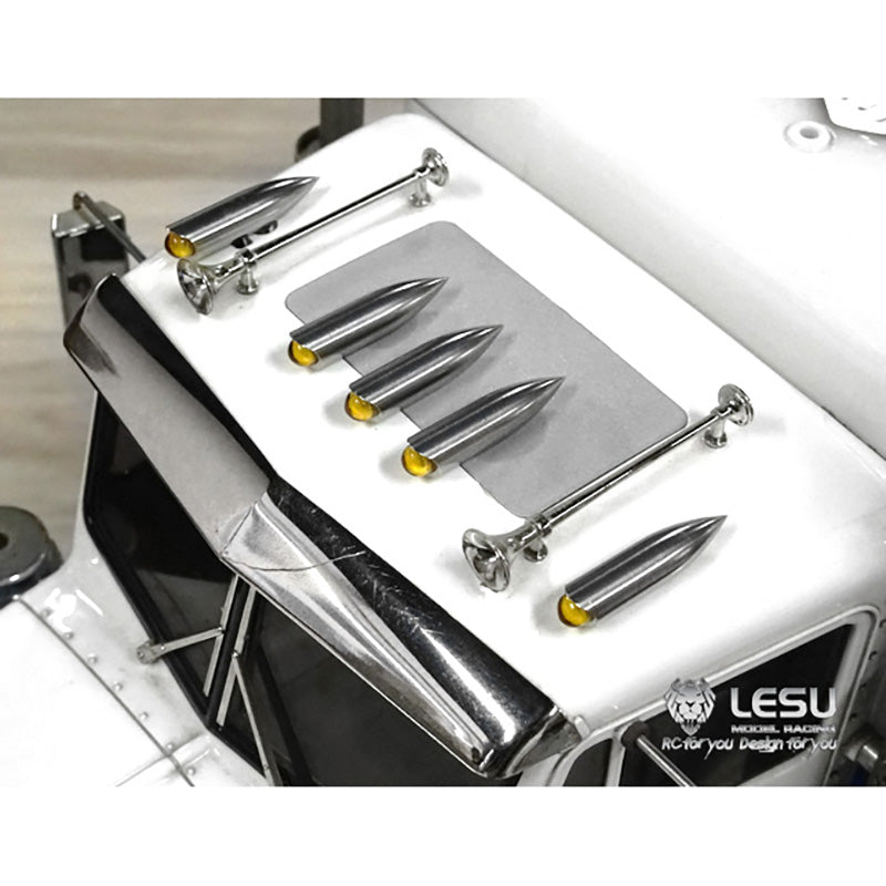 US STOCK LESU 3MM Metal Lamp Cup A for 1/14 TAMIYA RC Tractor Truck King Remote Control Construction Vehicle Model Spare Part