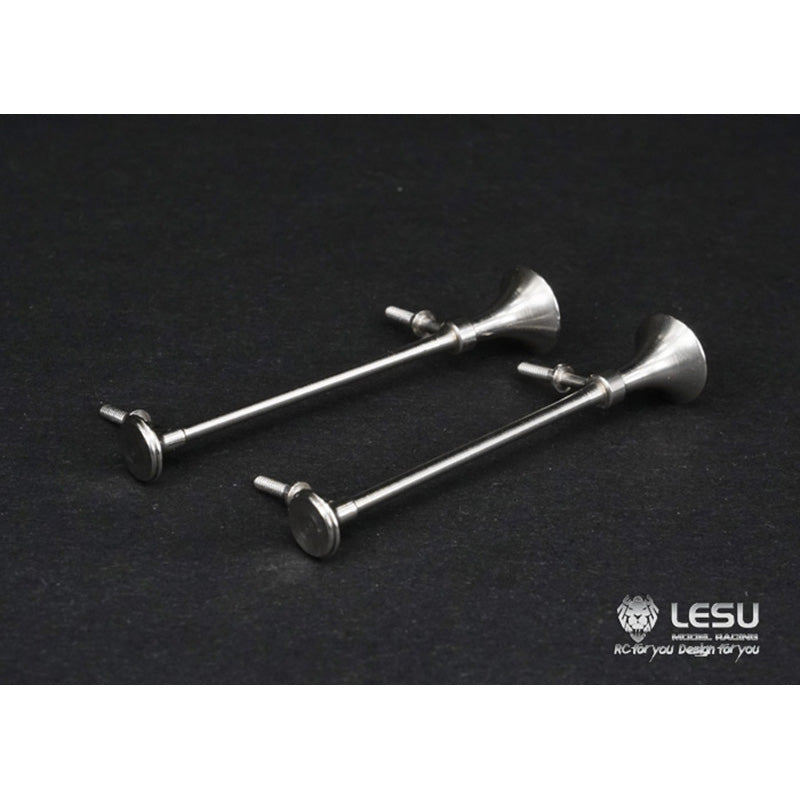 US STOCK US STOCK LESU Stainless Steel Whistle Horn DIY Accessory Suitable for TAMIYA 1/14 RC Radio Control Tractor American Truck Part