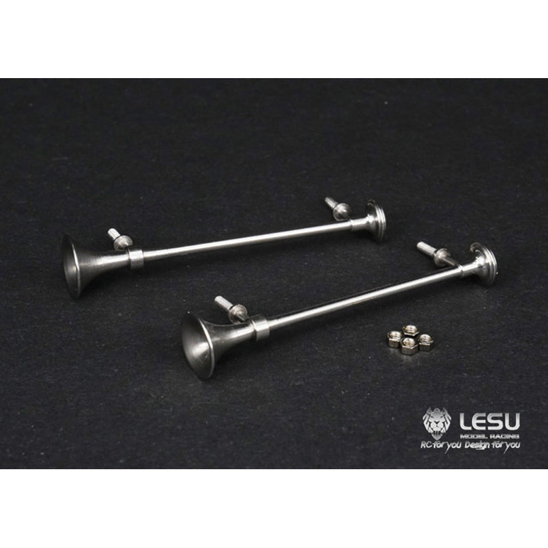 US STOCK US STOCK LESU Stainless Steel Whistle Horn DIY Accessory Suitable for TAMIYA 1/14 RC Radio Control Tractor American Truck Part