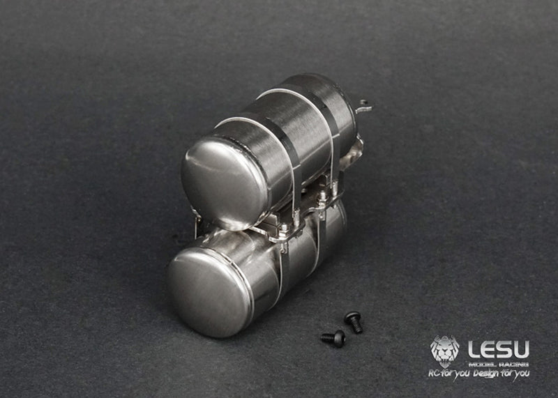 US STOCK LESU 1/14 Scale Metal Air Tank Simulated Suitable for TAMIYA RC DIY 3348 Truck Radio Controlled Dumper Model Car Spare Parts