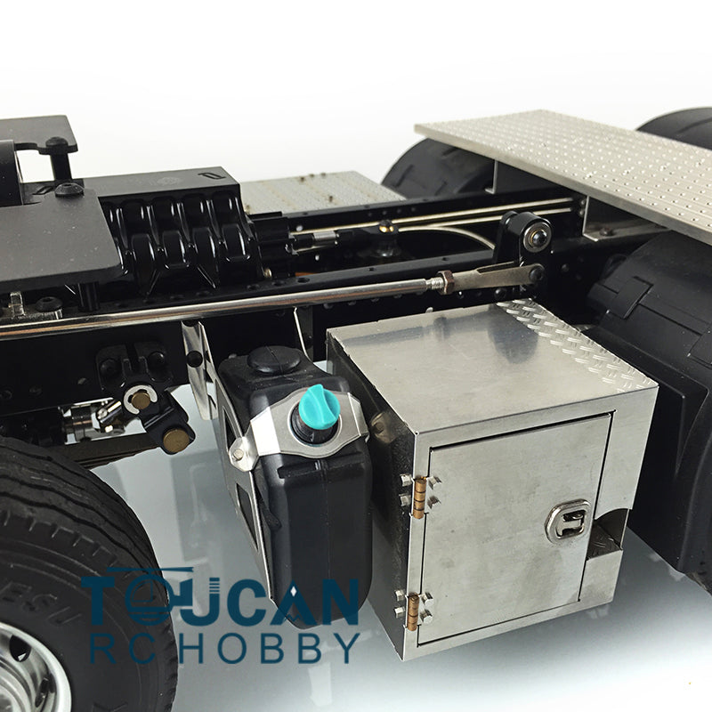 1/14 LESU 8*8 Heavy-duty Metal Chassis 56352 3363 Radio Control Low-top Tractor Truck Model W/ 3 Speed Gearbox Motor Servo Fender