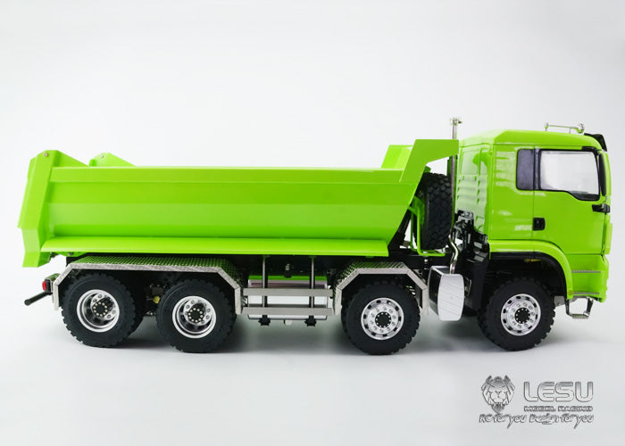 In Stock LESU 8*8 Front Hydraulic System Dumper Truck Remote Controlled Tipper for 1/14 Model Metal Chassis Motor Servo Sound Light