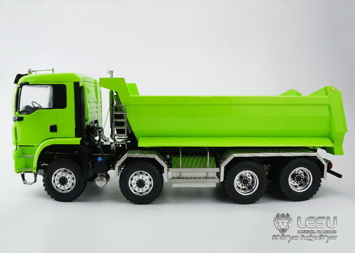 In Stock LESU 8*8 Front Hydraulic System Dumper Truck Remote Controlled Tipper for 1/14 Model Metal Chassis Motor Servo Sound Light
