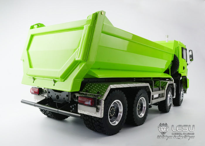 In Stock LESU 8*8 Front Hydraulic System Dumper Truck Remote Controlled Tipper for 1/14 Model Metal Chassis Motor Servo Sound Light