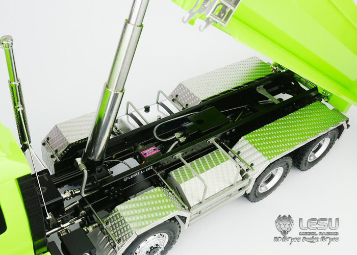 In Stock LESU 8*8 Front Hydraulic System Dumper Truck Remote Controlled Tipper for 1/14 Model Metal Chassis Motor Servo Sound Light