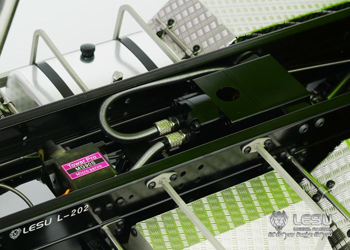 In Stock LESU 8*8 Front Hydraulic System Dumper Truck Remote Controlled Tipper for 1/14 Model Metal Chassis Motor Servo Sound Light