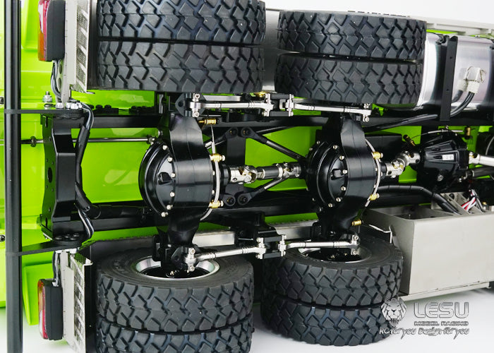 LESU 8*8 Front Hydraulic System Dumper Truck Remote Controlled Tipper for 1/14 Model Metal Chassis Motor Servo Sound Light