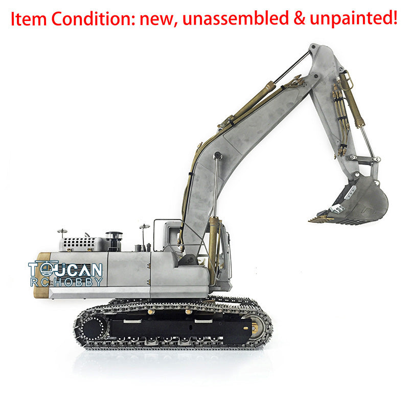 1/14 LESU PC360 Metal Excavator Truck Tracks DIY Sprocket ESC Motor Servo Unpainting Model KIT W/ Upgraded Optional Accessories
