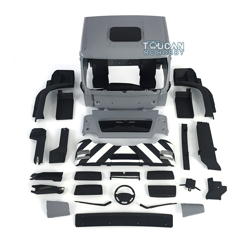 LESU 1/14 RC Cabin Set TGS Car Shell KIT For Radio Controlled Dump Truck Upgrade Parts Refitting Accessory Outdoor Vehicle