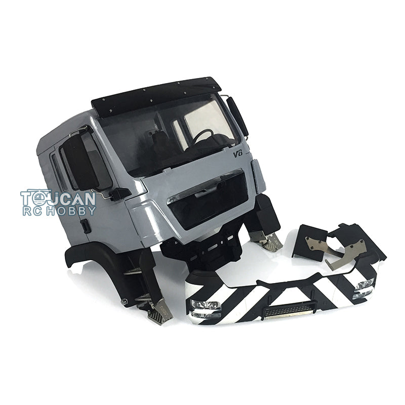 LESU 1/14 RC Plastic Painted TGS Cabin for TAMIYA Dumper Truck DIY Truck Cabin Part Model