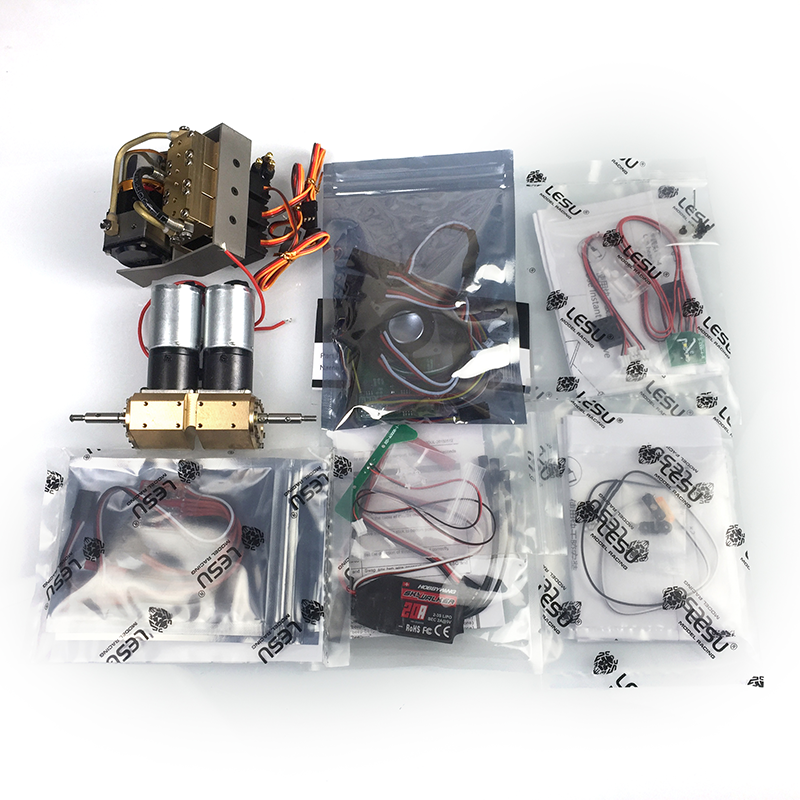 1/14 Scale LESU Metal Aoue-LT5H Wheeled Skid-Steer Loader Radio Controlled Hydraulic DIY Model Sound Accessories Model Parts