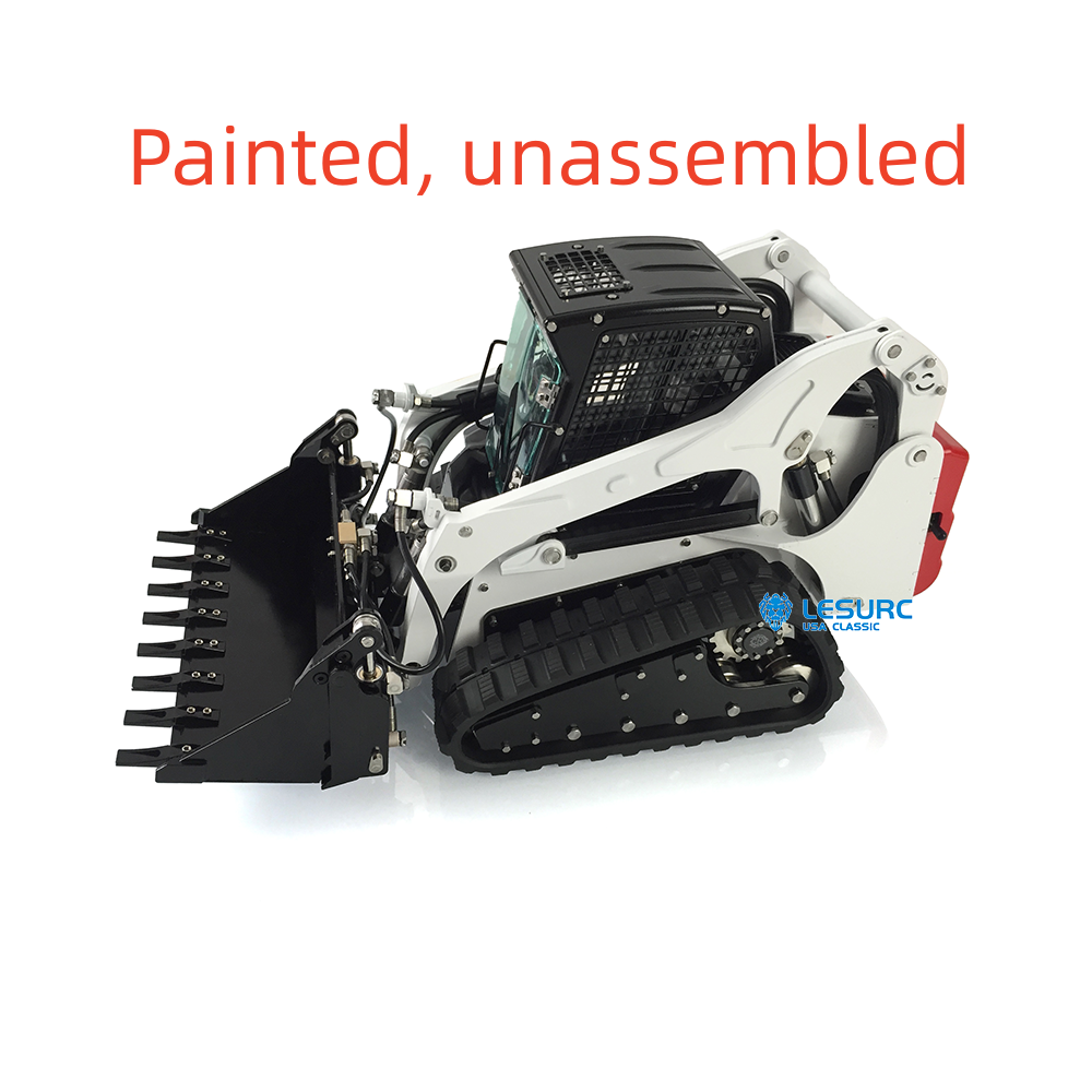 LESU 1/14 Scale Metal Remote Controlled Hydraulic Aoue-LT5 Tracked Skid-Steer Loader DIY Model Lights Spare parts Accessories