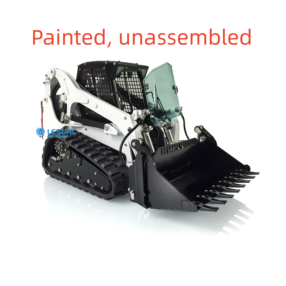 LESU 1/14 Scale Metal Remote Controlled Hydraulic Aoue-LT5 Tracked Skid-Steer Loader DIY Model Lights Spare parts Accessories