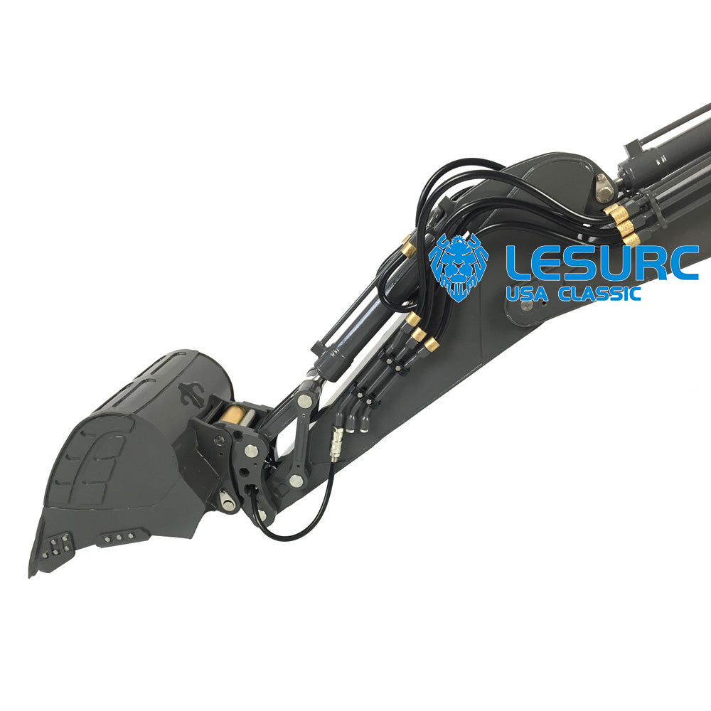 LESU 1/14 RC Metal Hydraulic Aoue ET30H Wheeled Painted Excavator Liquid Crystal Display Motor Servo ESC Light Sound Smoke Unit