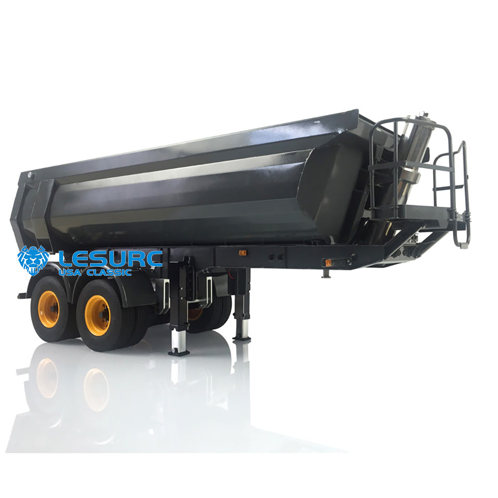 LESU Metal RC Hydraulic Dumper Trailer Pump for 1/14 Scale Tractor Truck Construction Vehicle DIY W/ Electronic Legs