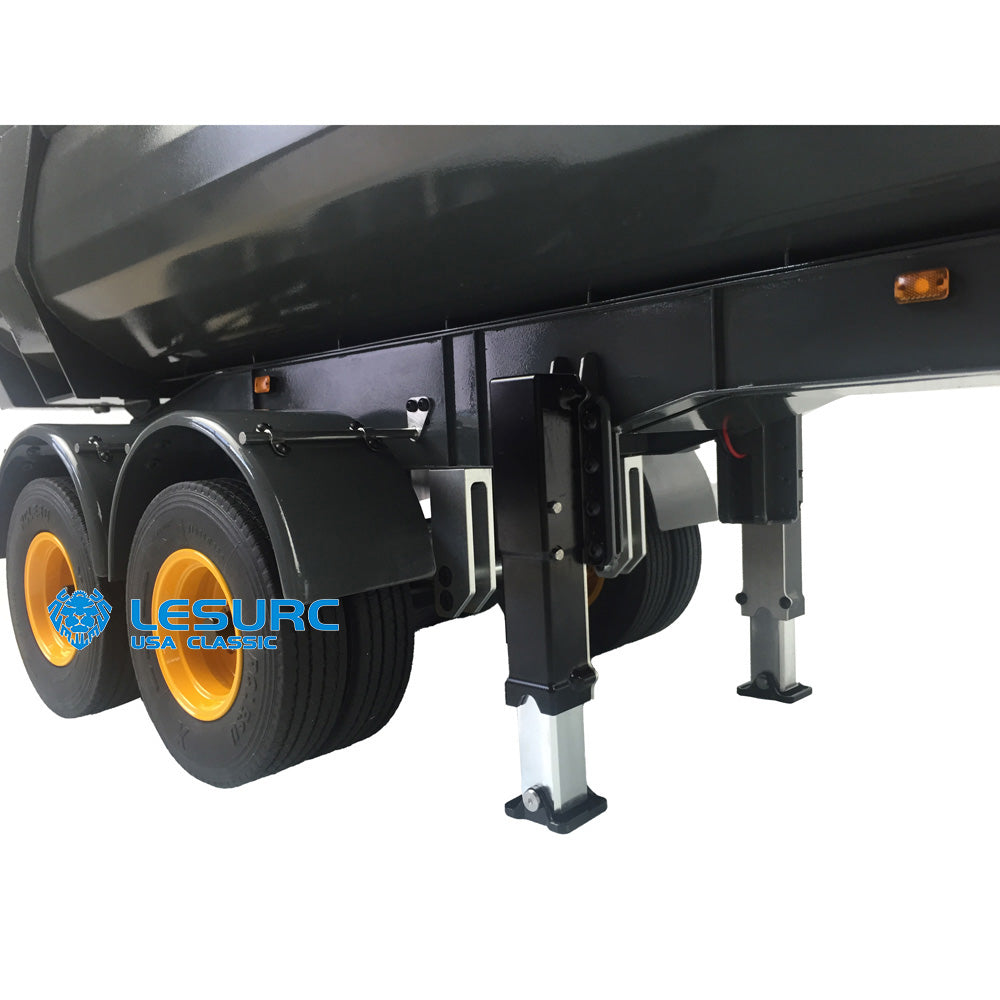 LESU Metal RC Hydraulic Dumper Trailer Pump for 1/14 Scale Tractor Truck Construction Vehicle DIY W/ Electronic Legs