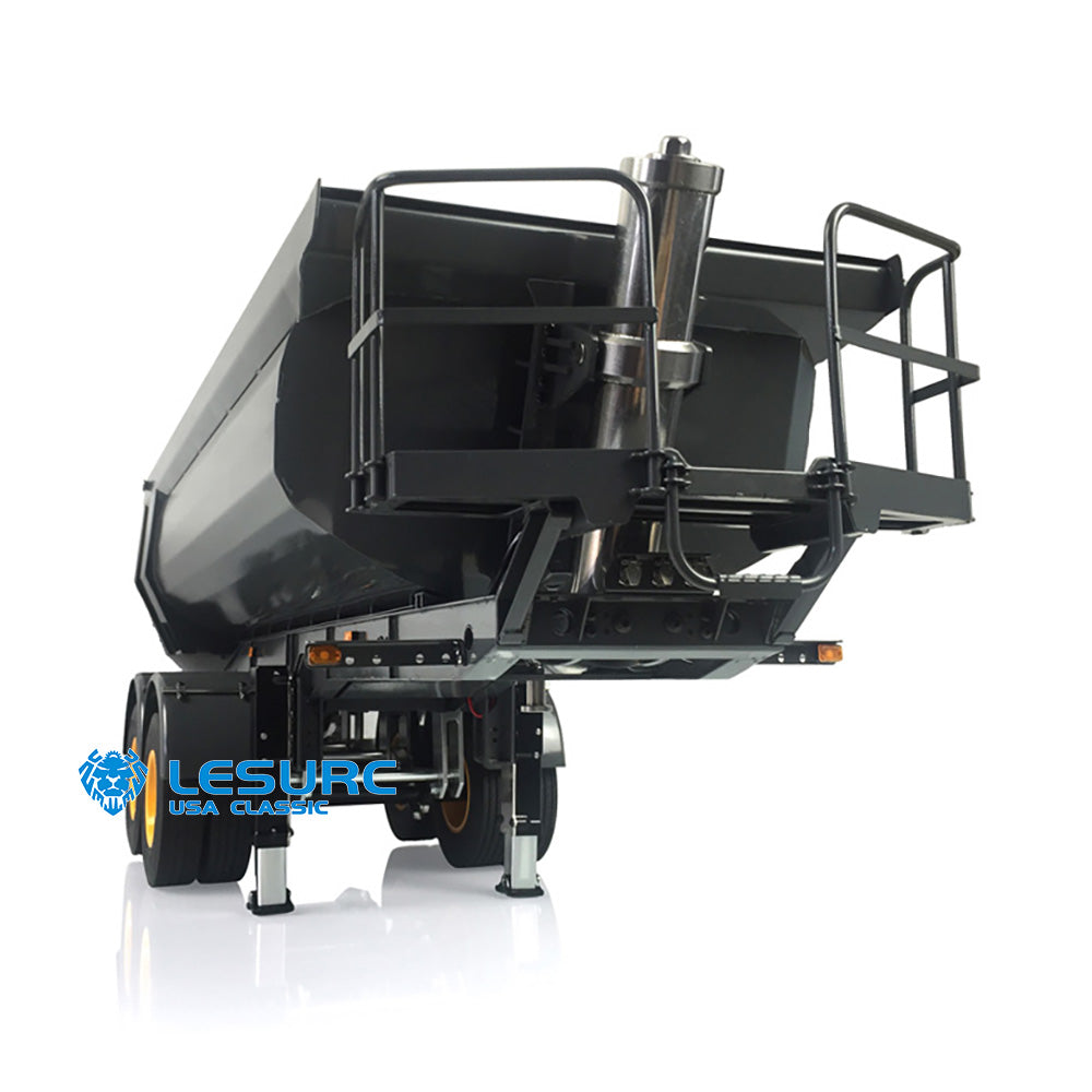 LESU Metal RC Hydraulic Dumper Trailer Pump for 1/14 Scale Tractor Truck Construction Vehicle DIY W/ Electronic Legs