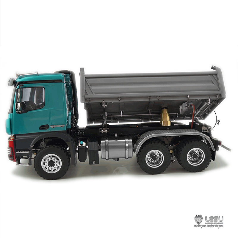 LESU KABOLITE Cabin 3348 6*6 1/14 Scale 3Axles RC Three-way Tipper Dumper Construction Vehicle Car Model W/ Motor Servo ESC