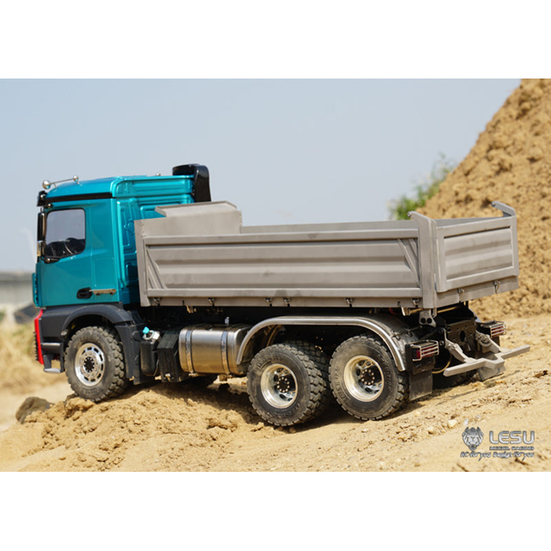 LESU KABOLITE Cabin 3348 6*6 1/14 Scale 3Axles RC Three-way Tipper Dumper Construction Vehicle Car Model W/ Motor Servo ESC