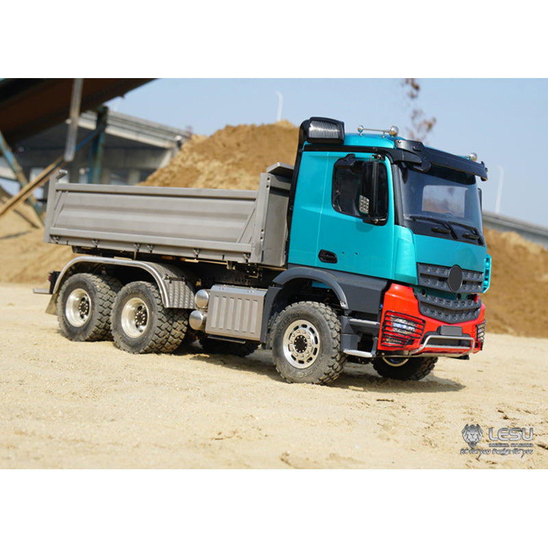 LESU KABOLITE Cabin 3348 6*6 1/14 Scale 3Axles RC Three-way Tipper Dumper Construction Vehicle Car Model W/ Motor Servo ESC