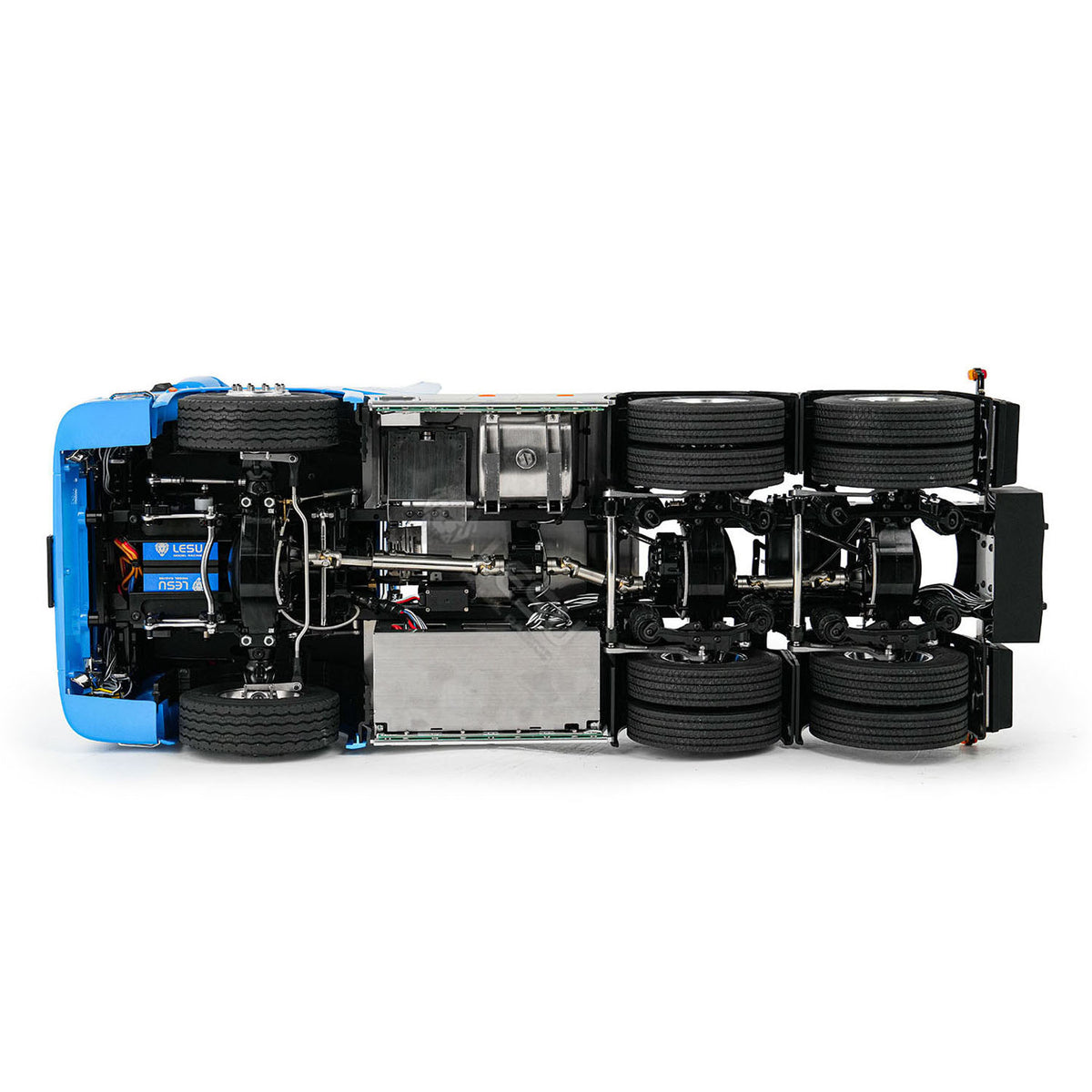 LESU Z0070 1/14 RC Tractor Truck with 6x6 Metal Chassis 3Speed Gearbox Differential Lock Airbag Suspension Light Sound System
