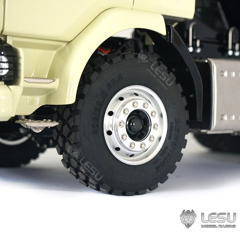 LESU 1/14 6x6 Metal Remote Controlled Unpainted Concrete Car Mixer Truck Construction Vehicle Model Light Sound System Servo ESC