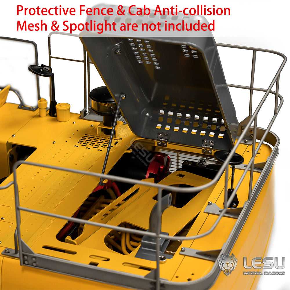 1/14 LESU Hydraulic RC Tracked Excavator AC360 Metal Electric Digger Painted Assembled Motor Light System