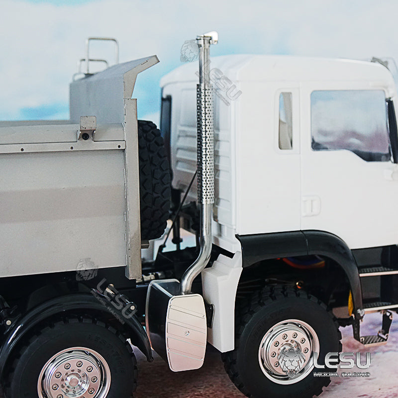 LESU 1/14 Scale TGS Metal Chassis 8*8 Dumper Truck Construction Vehicle DIY Model with Light Sound System Motor ESC Servo