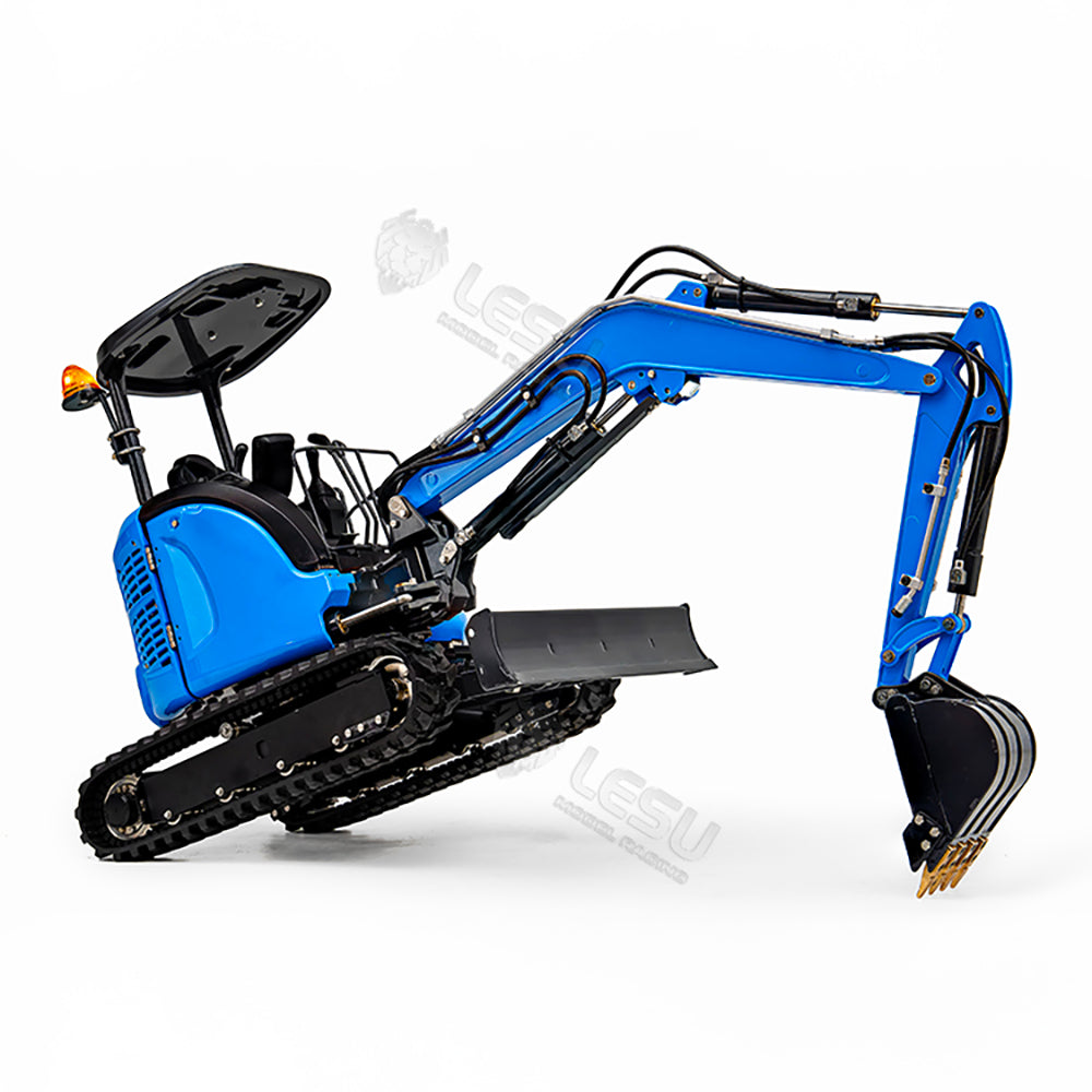 In Stock LESU 1/14 Mini RC Hydraulic Excavator PC30 Metal 6CH Valve Digger Ready To Run ST8 Radio Painted Assembled
