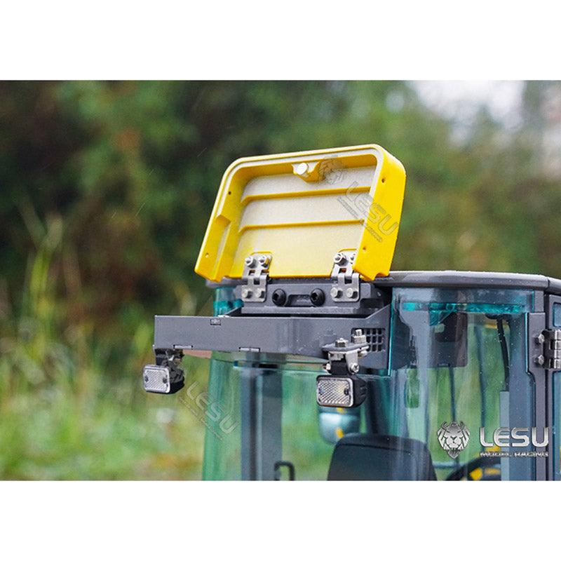 LESU 1/14 Scale 4*4 6MDX Remote Controlled Hydraulic Articulated Dump Truck Kits Differential Lock Axles Sound Light System