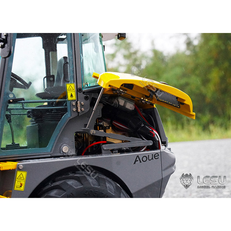 LESU 1/14 Scale 4*4 6MDX Remote Controlled Hydraulic Articulated Dump Truck Kits Differential Lock Axles Sound Light System