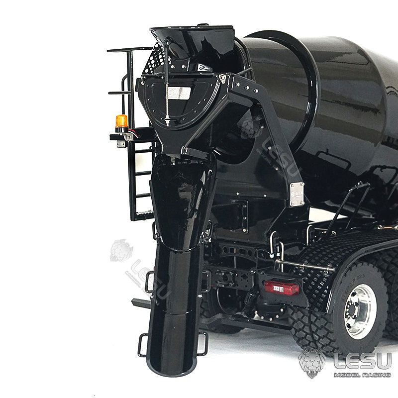 LESU 1/14 6x6 Metal Remote Controlled Unpainted Concrete Car Mixer Truck Construction Vehicle Model Light Sound System Servo ESC