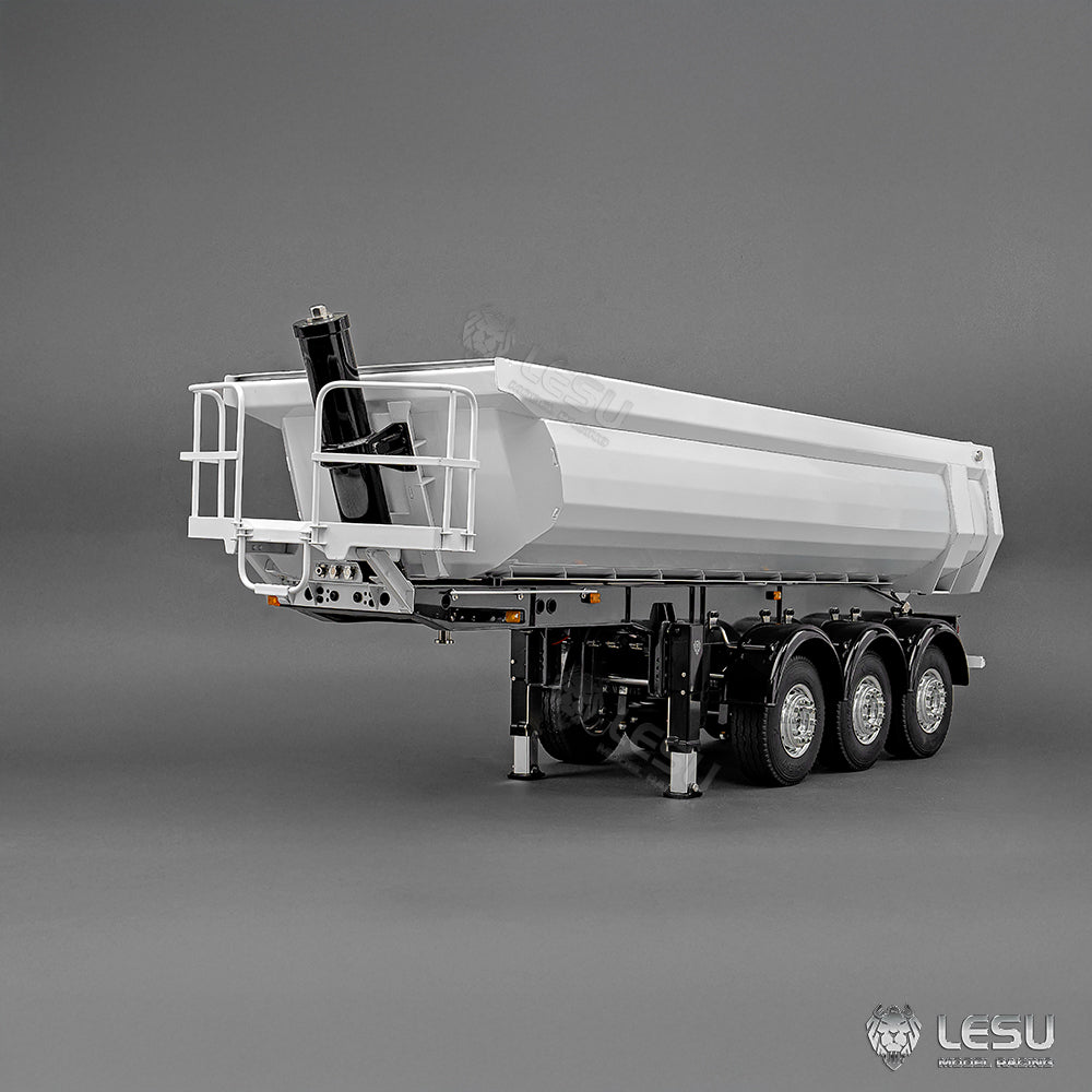 LESU 3Axles Metal 1/14 RC Hydraulic Dump Trailer for DIY TAMIYA Tractor Truck Radio Controlled Lorry Vehicle R620 770S FH16
