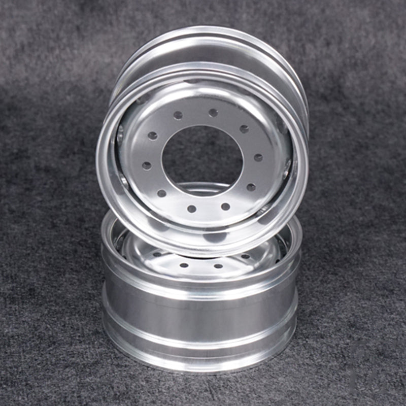 Front Wheel Metal Hub Bearing Hexagon Brake Suitable for 1/14 Scale LESU Power Unpowered Axle Model RC Tractors Truck Part