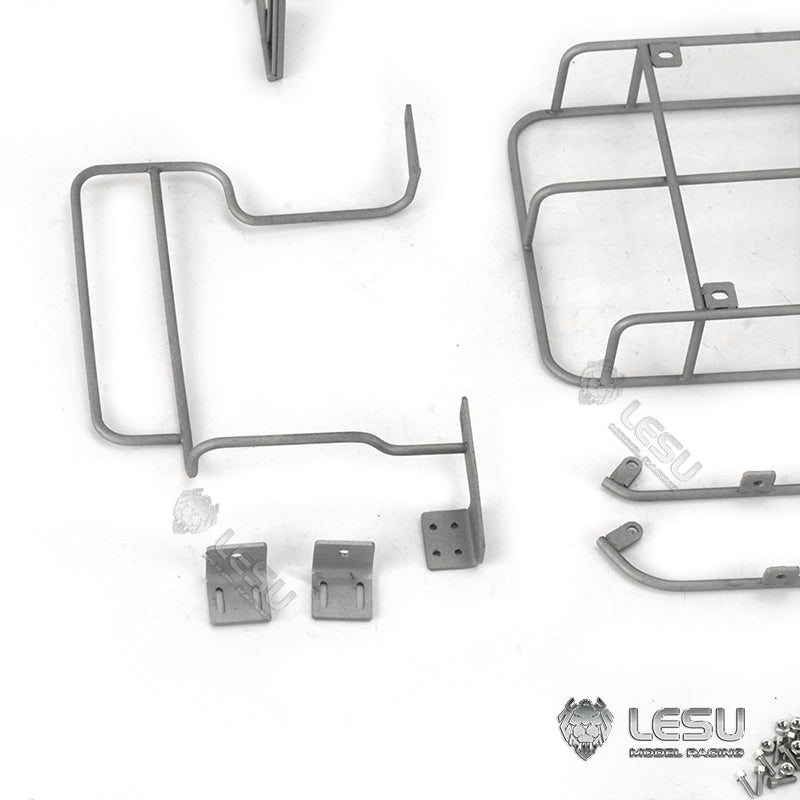 LESU Spare Parts Metal Protective Fence Grab Grapple Fixed Mount Liquid Crystal Display Bucket Track For 1/14 AC360 RC Excavator