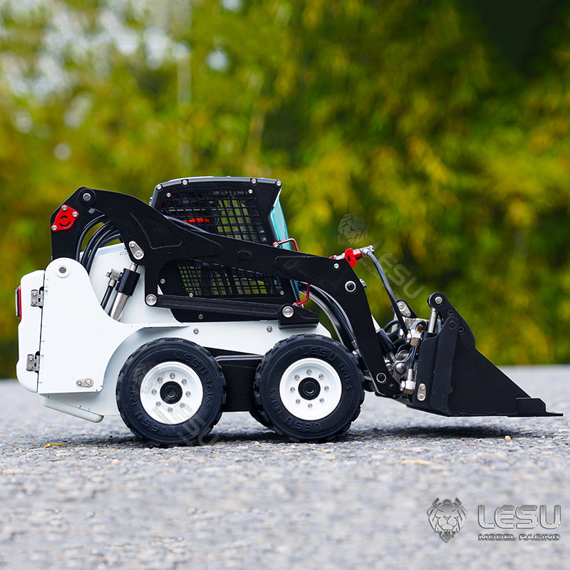 LESU 1/14 Scale Aoue LT5H Wheeled Skid-Steer Remote Control Hydraulic Loader Model Sound Lights System W/O Controller Charger