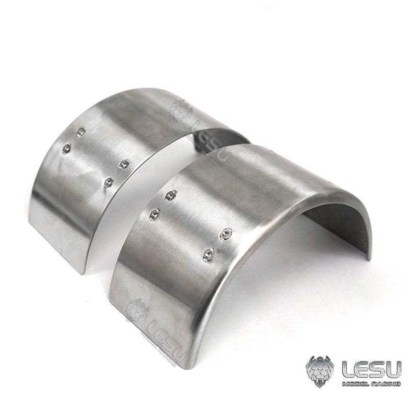 US STOCK LESU 1 Pair Metal Mudguard Accessory Suitable for TAMIYA 1/14 DIY RC Truck Tractor Model Dumper Trailer Cars Spare Parts