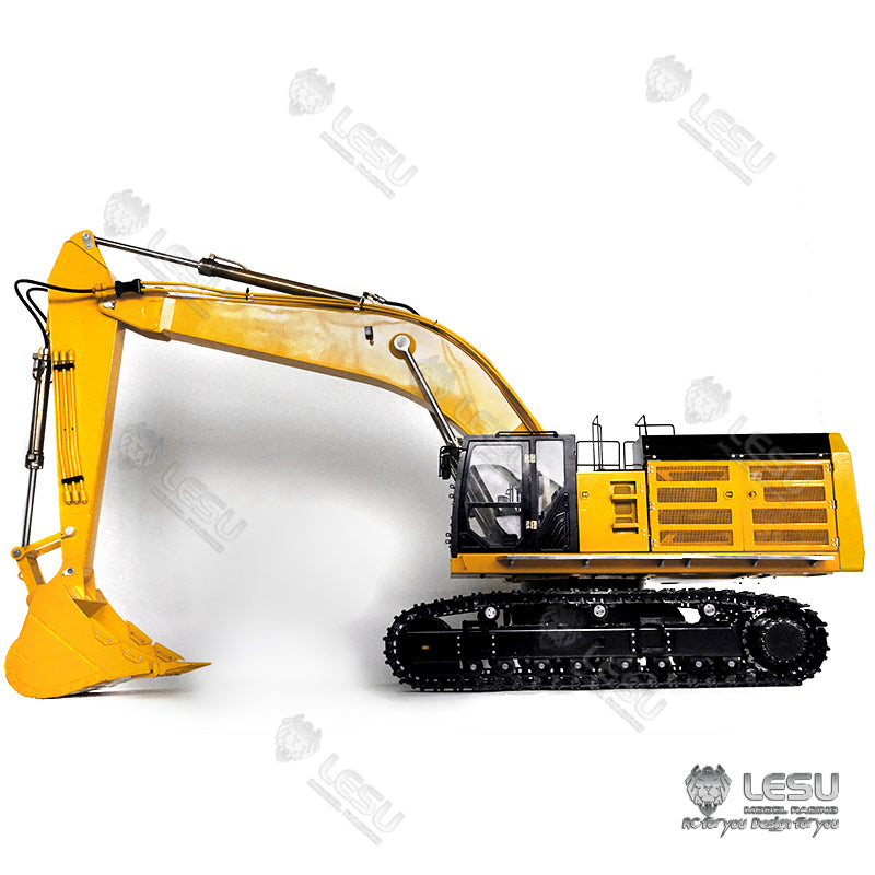 LESU 1/14 374 374F Hydraulic Excavator W/ Light Systeam Servo Motor ESC Optional Accessories Metal Grab Hammer Ripper Bucket