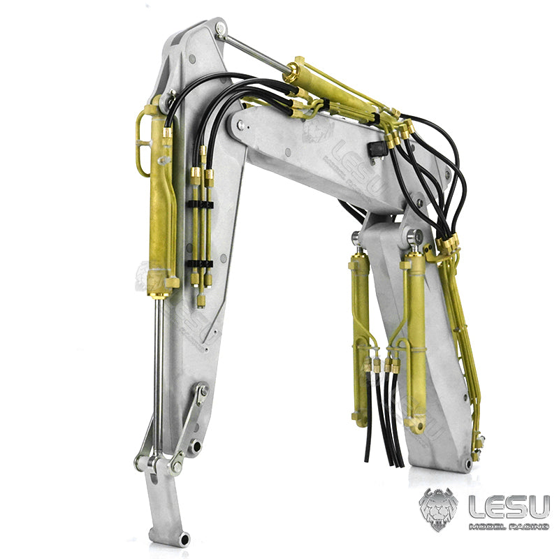 Metal Hydraulic Three-section Arm Spare Parts for 1/14 Scale LESU Metal Hydraulic RC AC360 ET30H Excavator Digger Model DIY