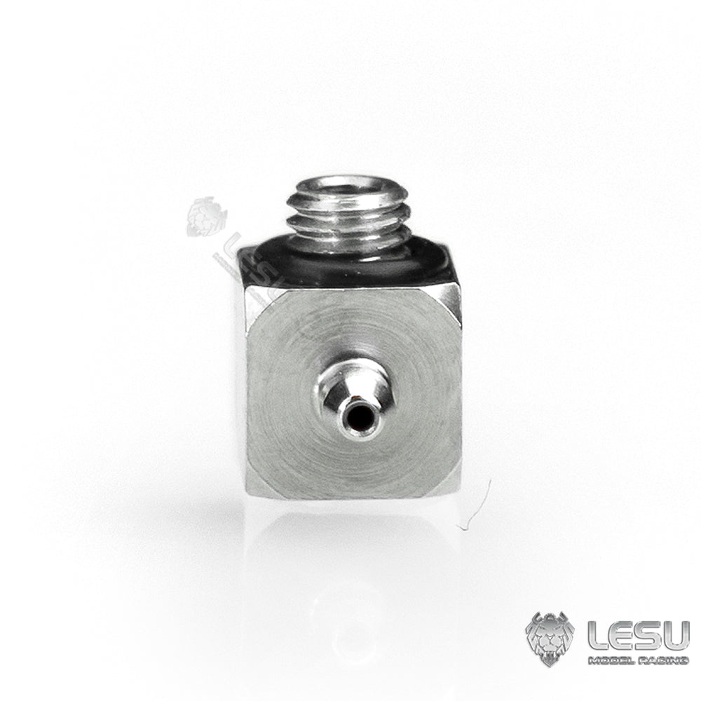 LESU M3 Stainless Steel Nozzle for RC Truck Construction Vehicles Excavator Loader Model 2x1mm Hydraulic Pipe Hose Part